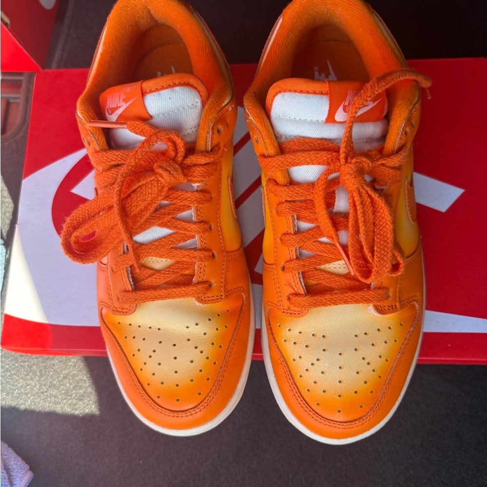 Nike Women’s Bright Orange Sneakers - Picture 3 of 6